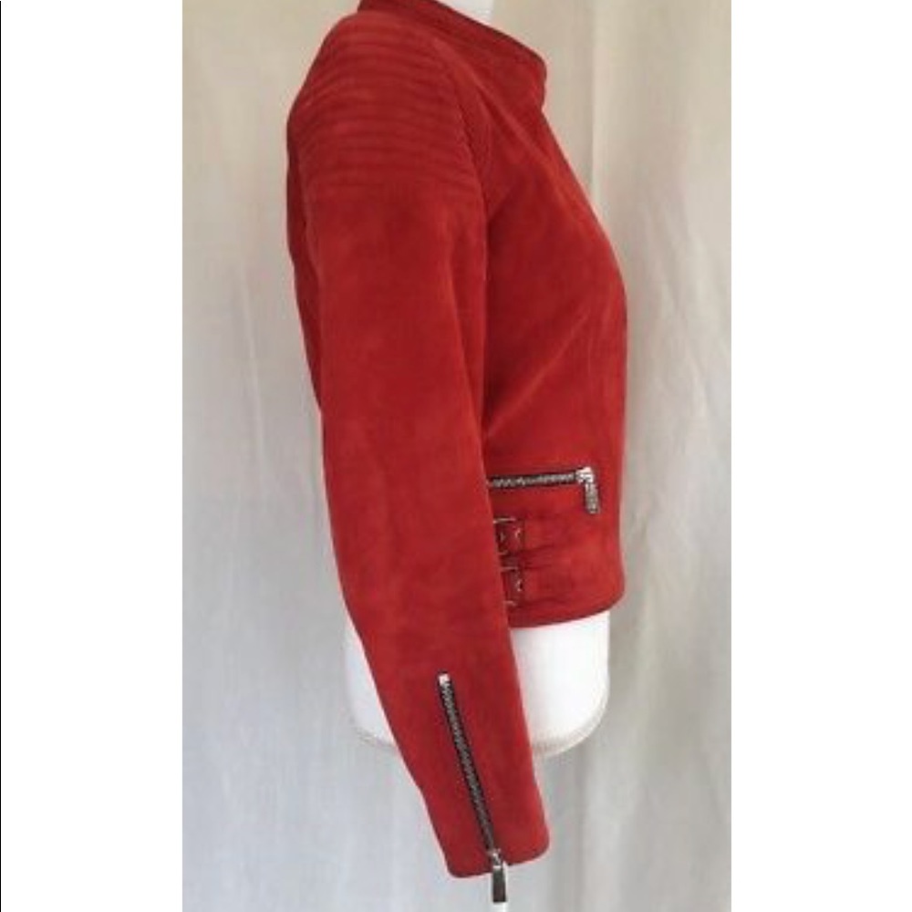 Barbara Bui Moto biker suede jacket - Picture 6 of 7